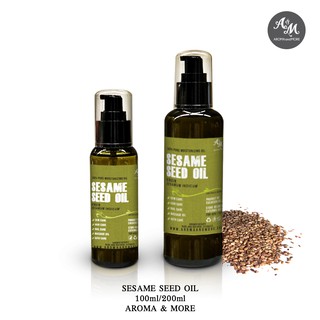 Sesame Seed Oil-Virgin (Black sesame)น้ำมันเมล็ดงาดำ บริสุทธิ์ Virgin (Cold Pressed) Cosmetic Grade 100/200/1000ML