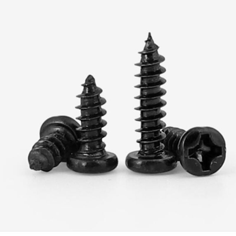 Zwarte zelftappers 1,0 mm - Plaatschroeven staal zwart | KING
