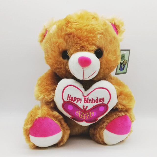 ready-stock-happy-birthday-teddy-bear-soft-toys-birthday-gift-ideas-love-heart-pink-brown-happy-birthday-gift