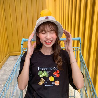 Live99# เสื้อคัตตอล มีหลายสี “ShopingCar” สไตล์เกาหลี Dream Big Tshirt โอเวอร์ไซน์ สาวอวบใส่ได้ พร้อมส่ง คอกลม ผ้านุ่ม