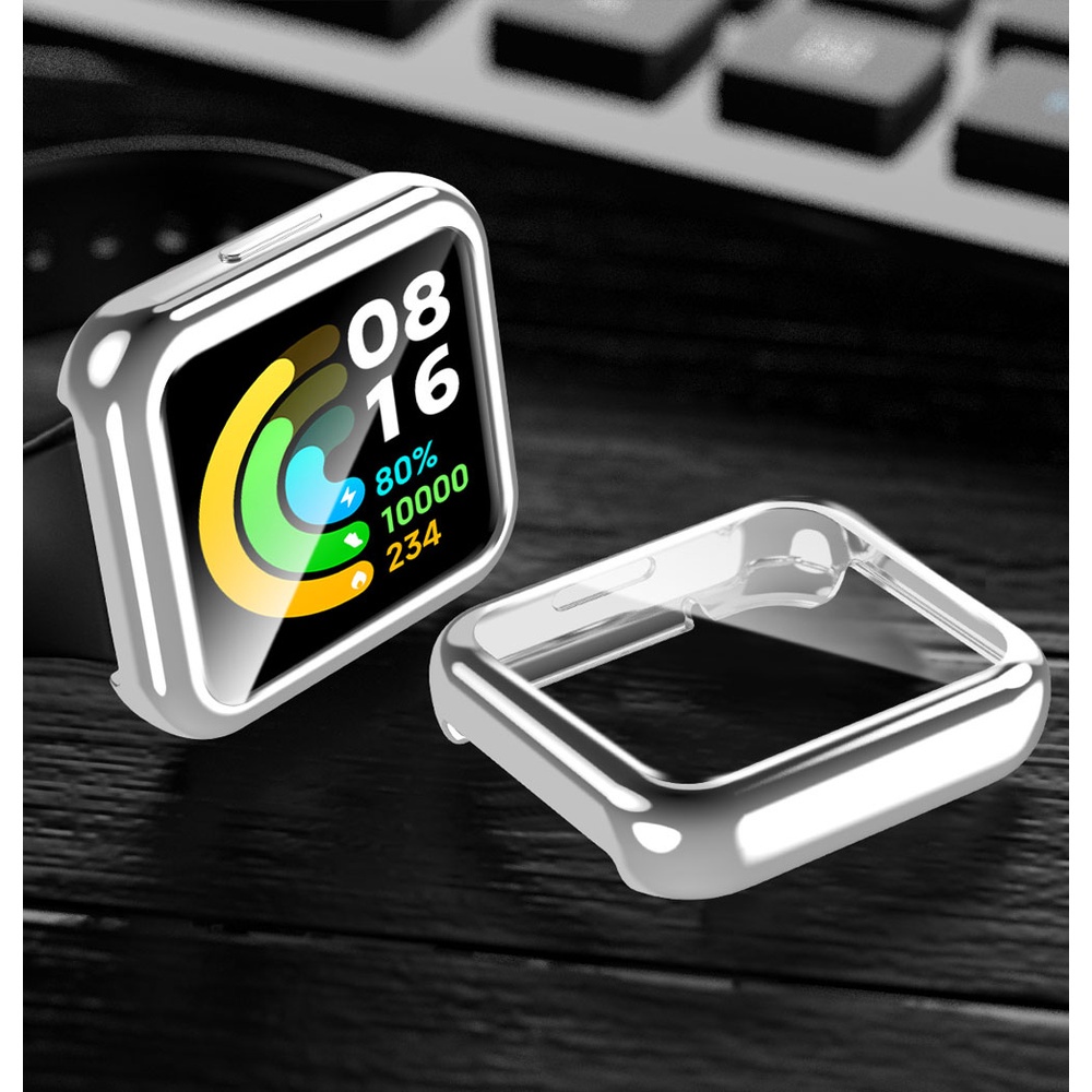 ภาพสินค้าPlating TPU Protector Case for Redmi Watch 2 Lite Global Version Full Screen Protective Shell Cover Redmi Watch2 Lite จากร้าน moyte.th บน Shopee ภาพที่ 7