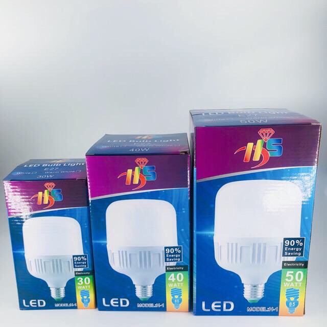 หลอดไฟ-led-bulb-light-ทรงกระบอก-30-50w-รุ่นประหยัดไฟ