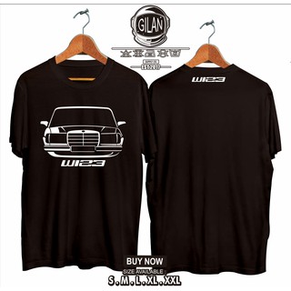 เสื้อยืด ลายรถยนต์ Mercedes BENZ W123 W SERIESS-5XL