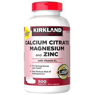 ภาพหน้าปกสินค้าKirkland Calcium Citrate Magnesium and Zinc with Vitamin D3 500เม็ด ซึ่งคุณอาจชอบสินค้านี้