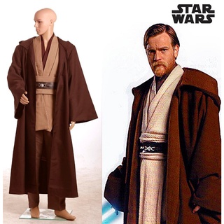 ภาพหน้าปกสินค้าพร้อมส่ง ชุดคอสเพลย์ Star Wars Obi Wan Kenobi TUNIC Jedi Knight มีฮู้ด สําหรับผู้ชาย ซึ่งคุณอาจชอบราคาและรีวิวของสินค้านี้