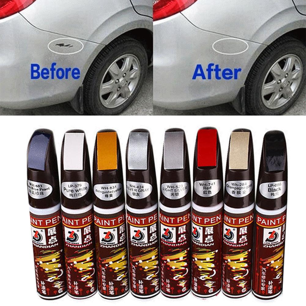ราคาและรีวิวPR ปากกาซ่อมสีรถยนต์มืออาชีพกันน้ำล้างรถลบรอยขีดข่วนปากกาวาดภาพ