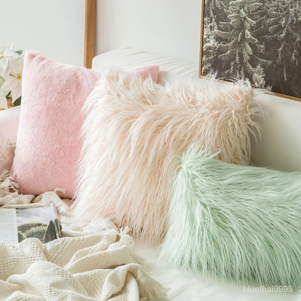 บลูไดมอนด์-soft-fur-plush-cushion-cover-home-decor-pillow-covers-living-room-bedroom-sofa-decorative-pillowcase-45x45cm