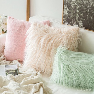 【บลูไดมอนด์】Soft Fur Plush Cushion Cover Home Decor Pillow Covers Living Room Bedroom Sofa Decorative pillowcase 45x45cm