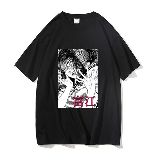 t-shirt-เสื้อยืด-พิมพ์ลายการ์ตูนอนิเมะ-ito-junji-t-manga-tomie-kawakami-สําหรับผู้หญิงs-5xl