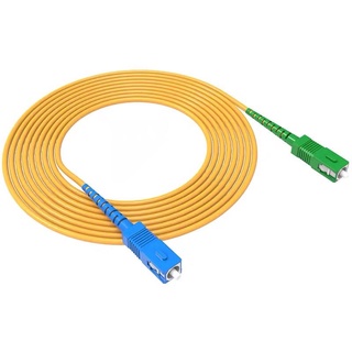50PCS Jumper SC UPC to SC APC Single-mode optical fiber Optic patch cord 3.0mm PVC G657A SM FTTH Optic Cable 1M/2M/3M