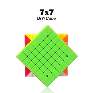 Qiyi ลูกบาศก์ความเร็ว 7x7 7x7x7 ไร้สติกเกอร์ Qixing S2