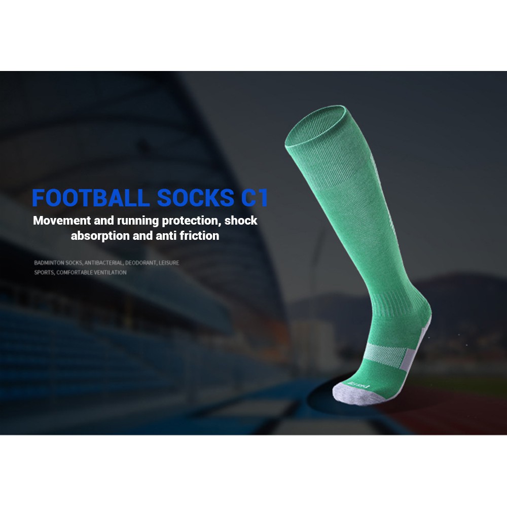 ถุงเท้าฟุตบอล-ถุงเท้ากีฬา-ถุงเท้ายาว-กลางแจ้ง-บาสเกตบอล-ฟุตบอล-ถุงเท้ากีฬาสำหรับวิ่ง-football-socks-c1-ขาว-ดำ-alizmart
