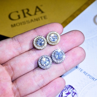 ภาพหน้าปกสินค้าคลาสสิกรอบ2กะรัตอเมริกันนำเข้า D สี Moissanite S Tud E Arrings เพชรเต็มฝาการตั้งค่าแปดหัวใจและแปดลูกศรต่างหูสำหรับผู้หญิง Qu-1 ซึ่งคุณอาจชอบราคาและรีวิวของสินค้านี้