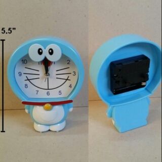 นาฬิกาตั้งโต๊ะ นาฬิกาปลุก แบบเข็ม ลาย โดเรม่อน (Doraemon) ขนาดสูง 5.5 นิ้ว