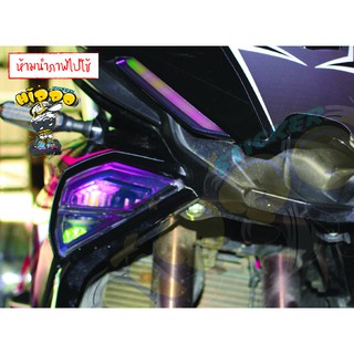 DEMON GR200R สติ๊กเกอร์ไฟหน้าสีม่วง ปรอทรุ้ง Demon GR200R