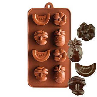 แม่พิมพ์ silicone รูปผลไม้ สำหรับทำชอคโกแลต, ลูกอม Silicone Fruit Shape Chocolate Mould