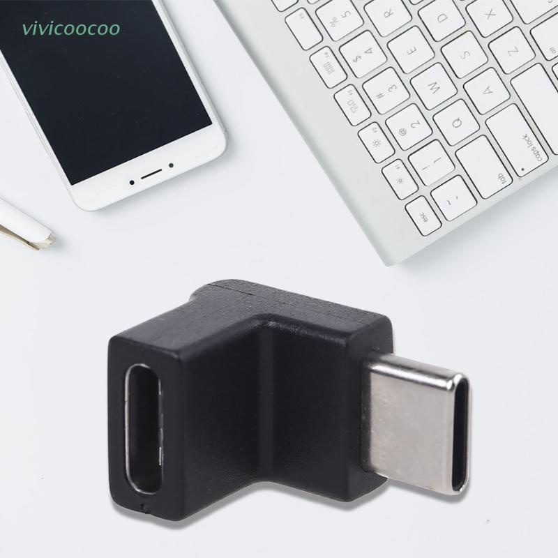 VIVI Right Angle 90 Degree USB 3.1 Type C Male to Female USB C ...