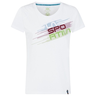 ค่าสัมบูรณ์LA SPORTIVA STRIPE EVO T-SHIRT WOMEN - WHITE/TOPAZ - เสื้อยืด เสื้อปีนผาผู้หญิงถูกสุดๆS-3XL