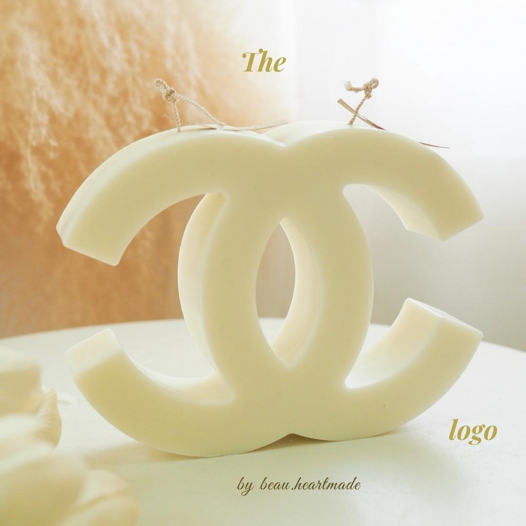 เทียนหอมรูปทรง-logo-chanel-สวยอลังการมากก-เทียนหอมตกแต่งบ้าน-ไร้ควัน-ไม่ผสมพาราฟิน-เทียนหอมไขถั่วเหลือง-เทียนหอมของขวัญ