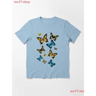 2022 Butterfly Art Essential T-Shirt เสื้อยืดพิมพ์ลาย ดผ้าเด้ง คอกลม cotton ความนิยม sale Unisex
