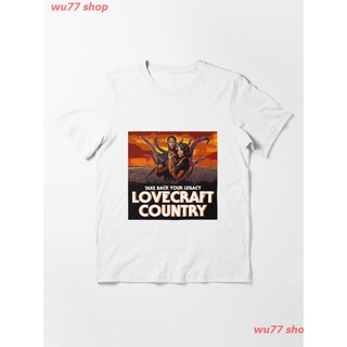 2022 Lovecraft Country Poster Vampire Horror Movie Essential T-Shirt เสื้อยืด ดพิมพ์ลาย เสื้อยืดผ้าฝ้าย คอกลม cotton ควา