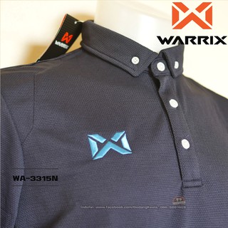 เสื้อโปโล WARRIX WA-3315N WA-PLAN15 สีกรม (DD) วาริกซ์ วอริกซ์ ของแท้ 100%