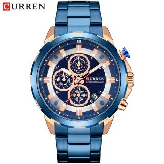 Mens Luxury Brand CURREN New Fashion Casual Sports Watches Mens Quartz Stainless Steel Band Wristwatch Male Clock Hombr