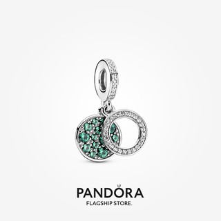 Pandora แผ่นชาร์ม สีเขียว ของขวัญวันหยุด สําหรับผู้หญิง p804