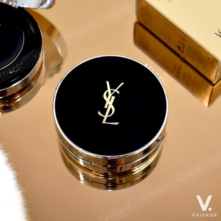 Beauty-Siam แท้ทั้งร้าน !! คุชชั่นตัวเทพขนาดจริง YSL ENCRE PEAU ALL HOURS CUSHION FOUNDATION 14 G. สี 25 และ 30 MUF.2019