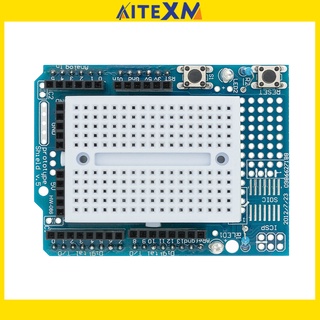 Smart Electronics UNO Proto Shield บอร์ดขยายต้นแบบพร้อม SYB-170 mini breadboard สำหรับ UNO ProtoShield DIY