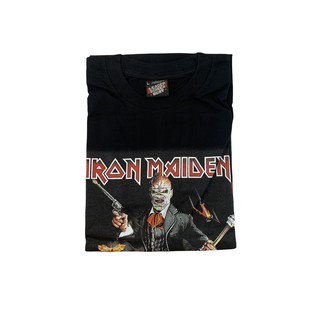 เสื้อยืดผ้าฝ้ายพรีเมี่ยมเสื้อวงดนตรี Ironmaiden ผ้านุ่มใส่สบาย เสื้อผ้าแฟชั่น วินเทจ โอเวอร์ไซส์