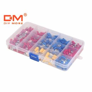 DIYMORE อุปกรณ์เชื่อมต่อสายไฟฉนวนไฟฟ้า Diy 280 ชิ้น Assorted Crimp Spade Terminal ฉนวนไฟฟ้า ลวด Connector DIY Kit (280 ชิ้น)