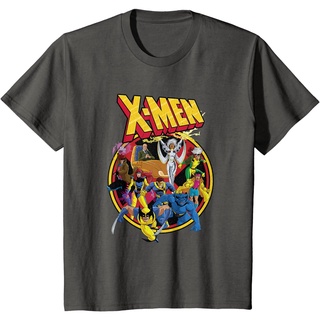 เสื้อยืดผ้าฝ้ายพรีเมี่ยม เสื้อยืด พิมพ์ลาย Marvel X-Men Animated Series 90s สไตล์เรโทร