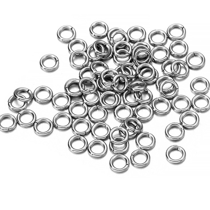 ภาพสินค้าSt.kunkka 200 ชิ้น / ล็อต 4 5 6 8 10 มม ห่วงแหวนสเตนเลส สำหรับทำเครื่องประดับ18Kแหวน จากร้าน yongforyou.th บน Shopee ภาพที่ 1