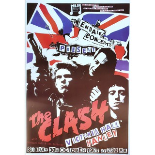 โปสเตอร์ The Clash เดอะแคลช วง ดนตรี พังก์ ร็อก อังกฤษ รูป ภาพ ติดผนัง สวยๆ poster 34.5 x 23.5 นิ้ว (88x60ซม.โดยประมาณ)