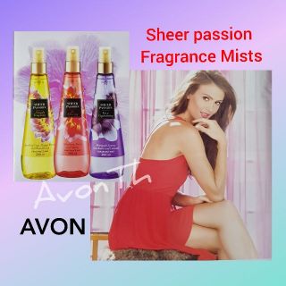 Avon Sheer Passion Fragrance Mists 200 ml.Series  มี 6 กลิ่นและขนาด100ml.มี3กลิ่น