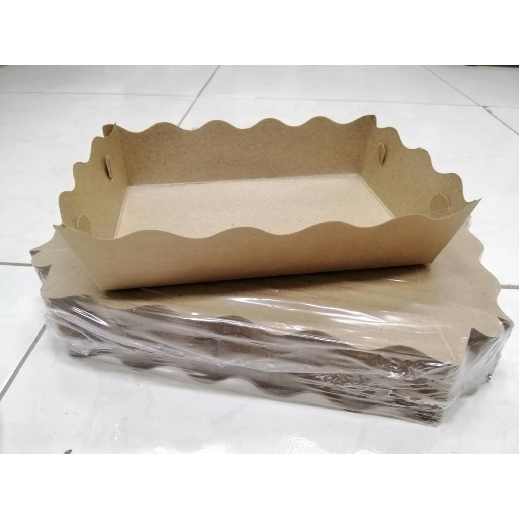 ถาดกระดาษ-ประกอบเอง-จำนวน-100ใบ-แพค-foodgrade-ฟู๊ดเกรด-ใส่ขนมปังชิ้น-ถาดกระดาษ-ถาดขนมปัง