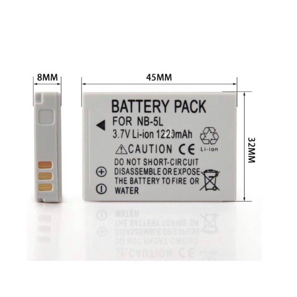 แบตเตอรี่กล้อง-canon-รุ่น-nb-5l-replacement-battery-for-canon-สืนค้าพร้อมส่ง