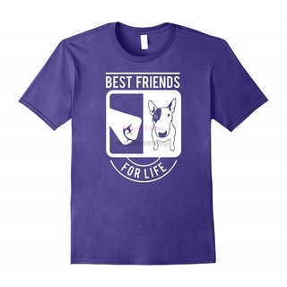 [S-5XL] เสื้อยืด พิมพ์ลาย Best Friends for Life Bull Terrier Bullterrier สไตล์คลาสสิก สําหรับผู้ชาย