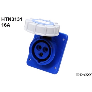 HTN 3131 ปลั๊กตัวเมียฝังเฉียง 2P+E 16A 230V IP67 6h