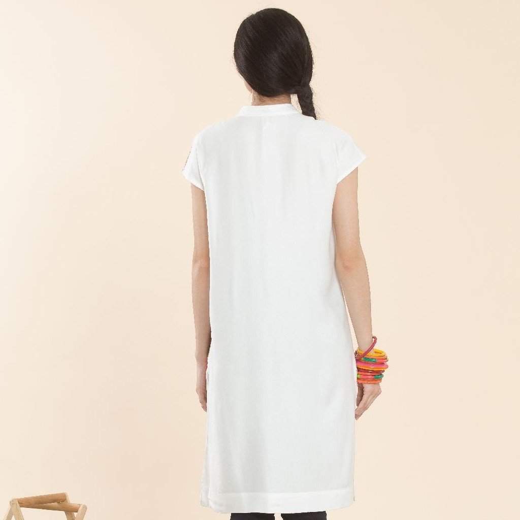 c-amp-d-cotton-nano-scent-print-blouse-เสื้อซีแอนด์ดี-เสื้อไม่มีปก-แขนสั้น-ผ้าคอตตอน-สีส้ม-cq29or