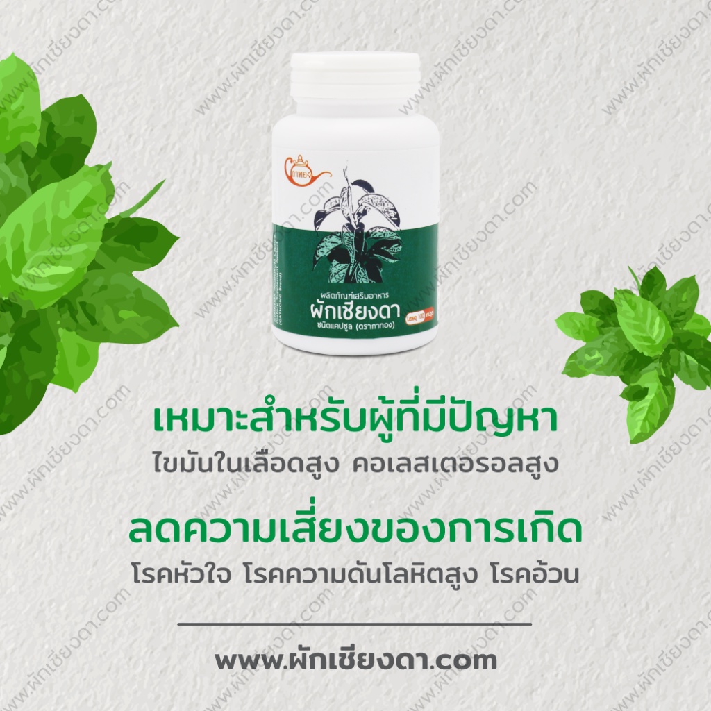 ภาพสินค้าผักเชียงดา(กาทอง) แคปซูล 100 แคปซูล จากร้าน healthy2pro บน Shopee ภาพที่ 3