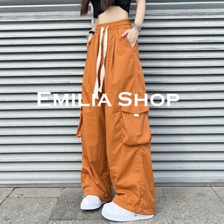 EMILIA SHOP กางเกง กางเกงขายาว กางเกงเอวสูง กางเกงขายาวผู้หญิง 2022 ใหม่ ES220034