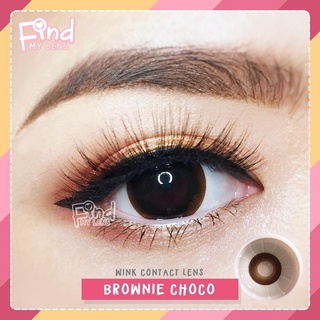 คอนแทคเลนส์ Wink Lens Brownie(Black,Choco) ค่าสายตา 0.00 ถึง -5.00