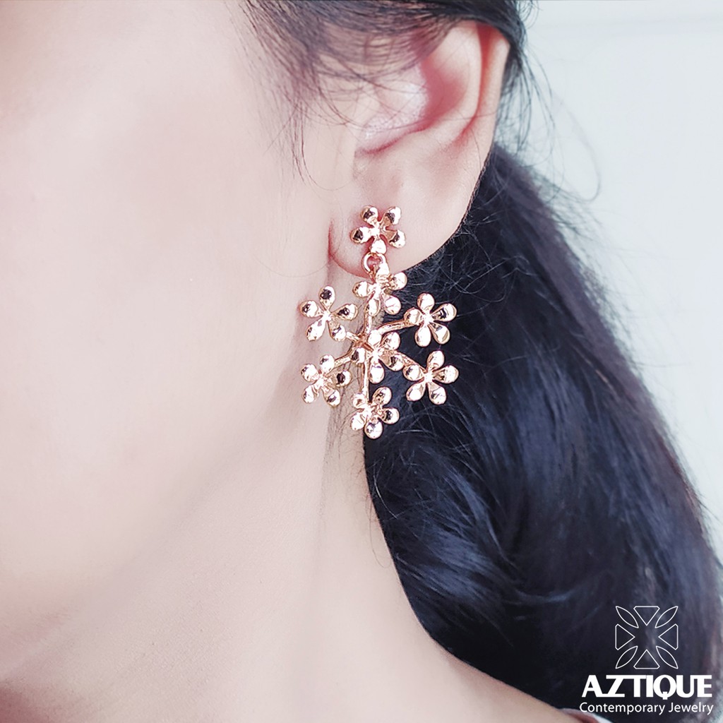 aztique-ต่างหูดอกไม้-flower-earrings-gift-for-women-jewelry-earrings-gifts-ต่างหู-bs