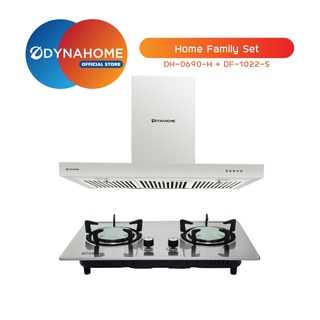 DYNAHOME Set เครื่องดูดควัน DH-0690-H + เตาแก๊ส DF-1022-S **ผ่อน0%** ชุดเซ็ท เครื่องดูดควัน + เตาแก๊ส