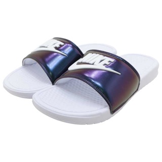 ✈️Pre-Order🇸🇬 ✈️ Nike Benassi JDI SE สีม่วงเขียวเมทาลิก แท้💯%จากช้อปสิงคโปร์