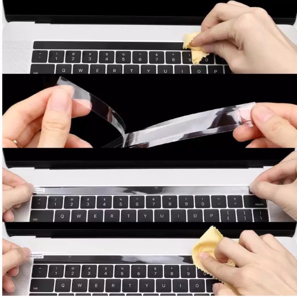 ภาพสินค้าพร้อมส่ง ฟิล์มกันรอยทัชบาร์ Film TouchBar MacBook 13 15 16 M1 M2 2016-2022 Protector Film กันรอยขีดข่วน แมคบุ๊ค จากร้าน cyberbatt บน Shopee ภาพที่ 4