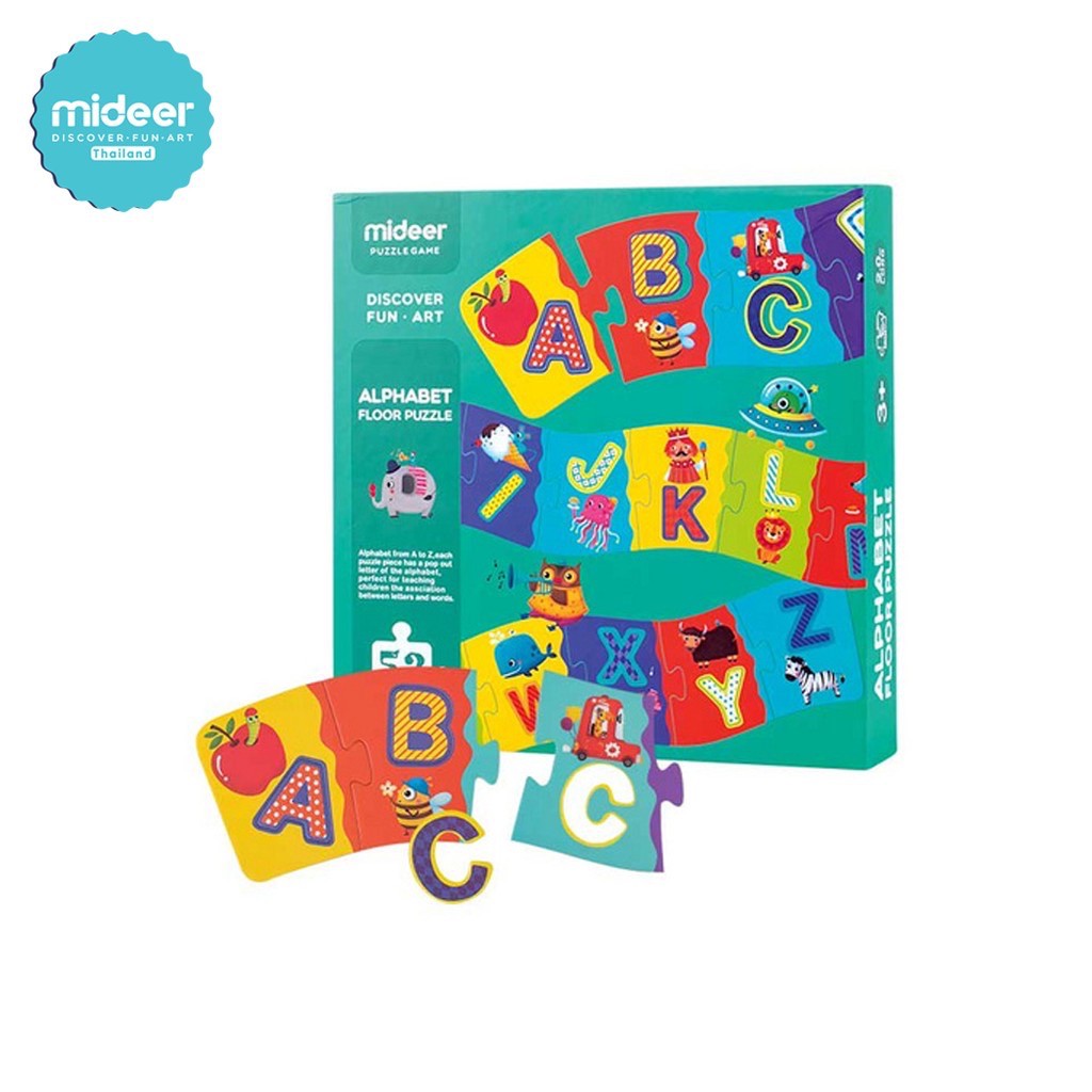 Mideer มิเดียร์ Alphabet Floor Puzzle ตัวต่อ ABC ยาว 2 เมตร ของเล่นฝึก