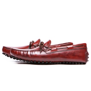 สินค้า [พร้อมส่ง] MANGO MOJITO รองเท้าหนังรุ่น Mojito Loafer (Lace) สี Red Spy